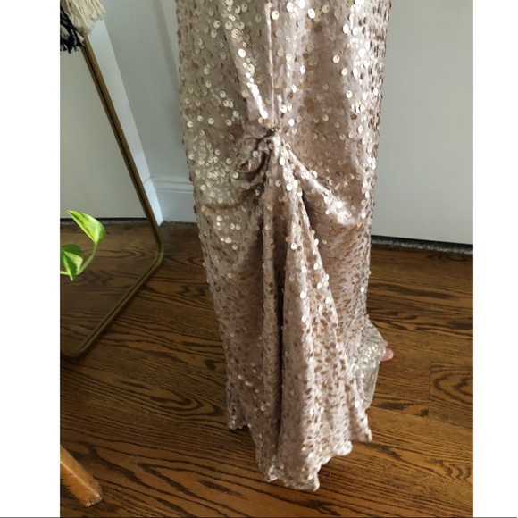 Sequin rose gold gown - Picture 6 of 7